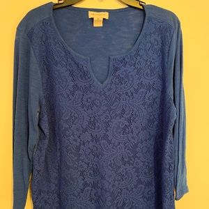 Liz Claiborne XL Blue 3/4 Sleeve